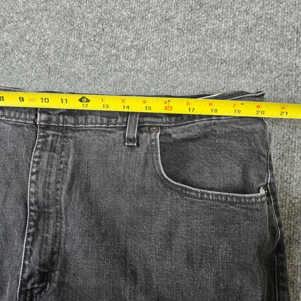 Arizona Jean Co Jeans Mens 44x30 Black Good Faded Straight Leg Denim